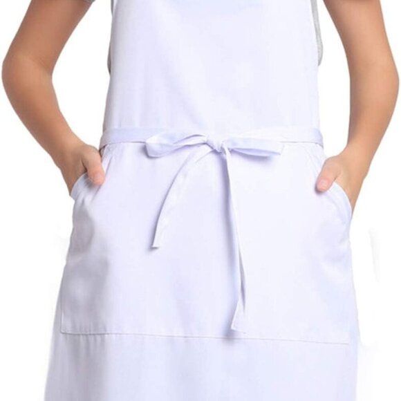 Other - Adjustable Bib Apron with Long Ties for Women Men 18 Colors Chef Kitchen Cooking
